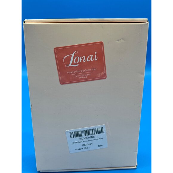 Lonai Long Red Costume Party Wig With Wig Cap - Picture 5 of 5